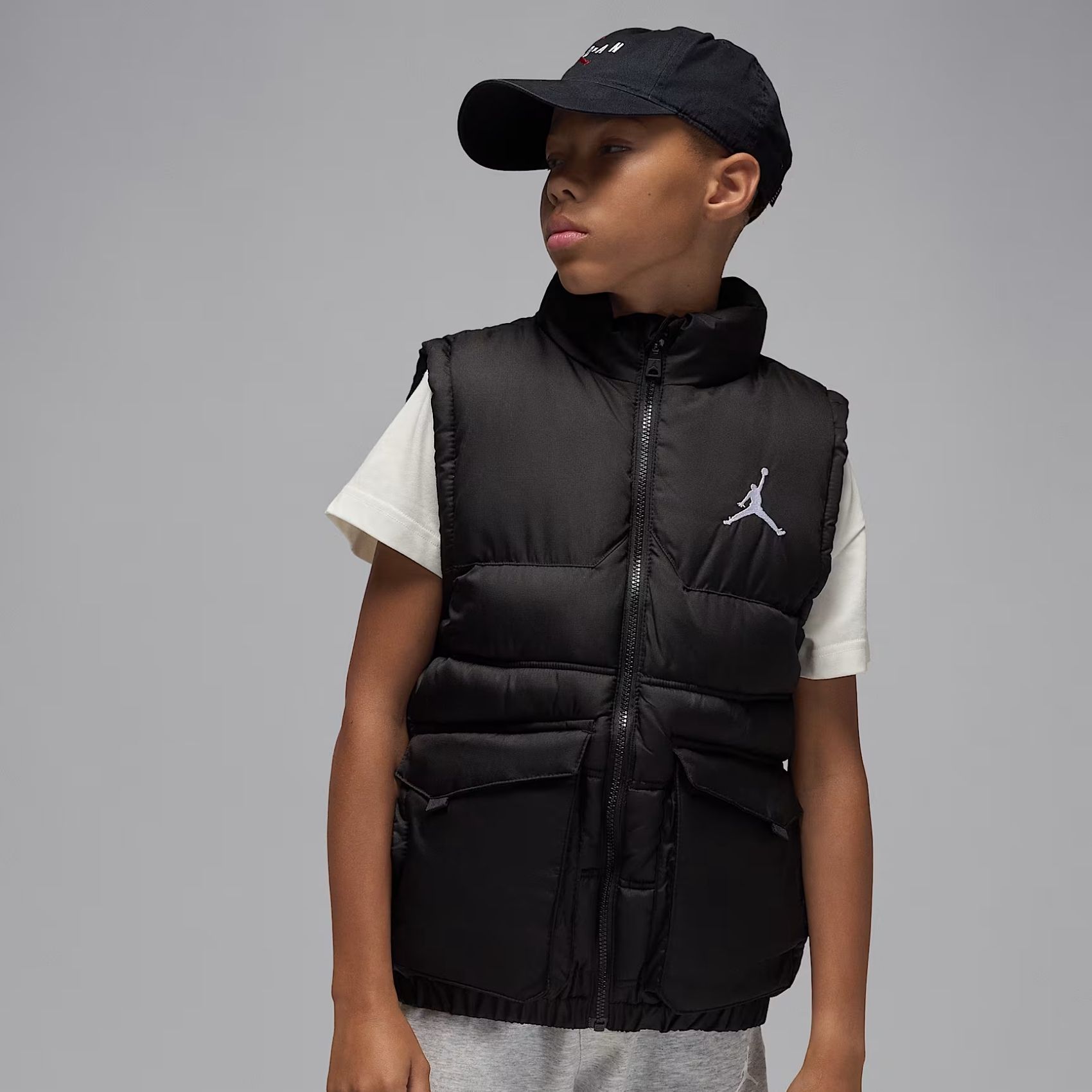 Nike Jordan Puffer Filled Vest Çocuk Siyah Yelek 95D532-023