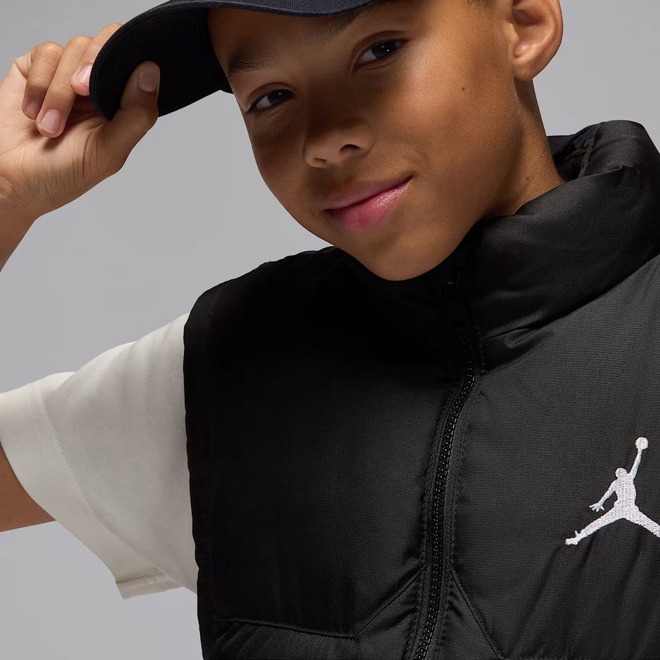 Jordan Puffer Filled Vest Çocuk Siyah Yelek