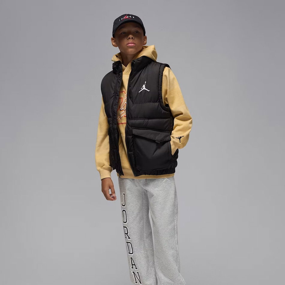 Jordan Puffer Filled Vest Çocuk Siyah Yelek