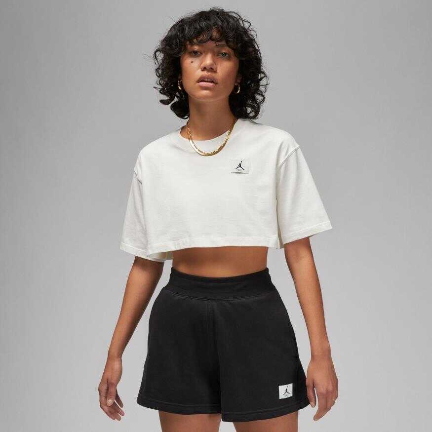 Jordan Short-Sleeve Crop Tee Kadın Tişört