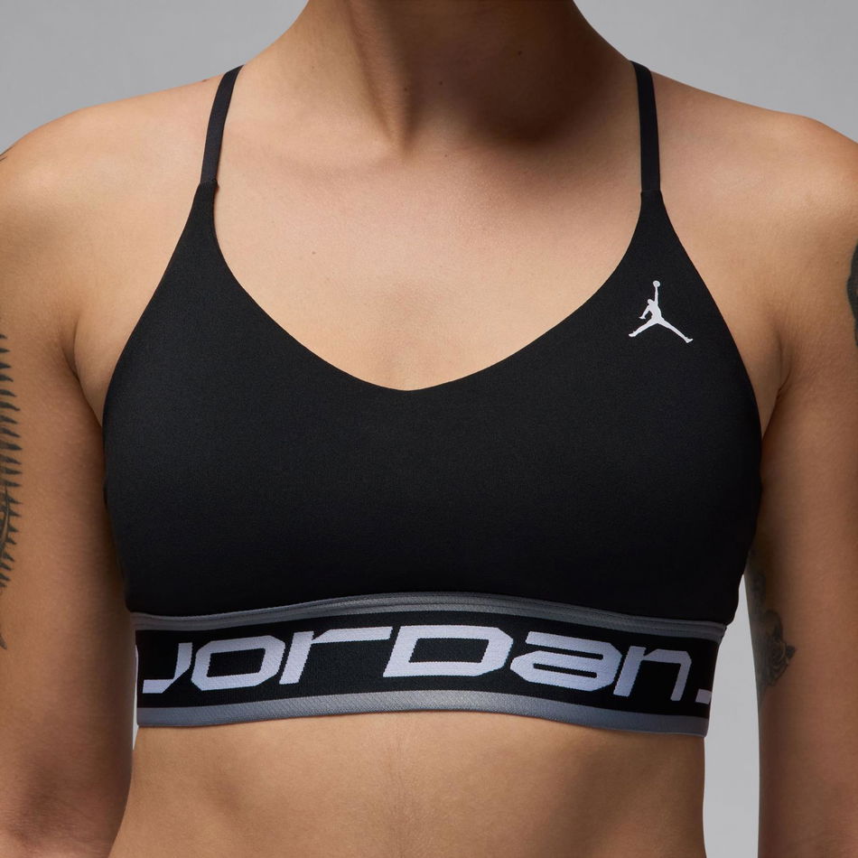 Jordan Sport Indy Logo Bra Kadın Siyah Sporcu Sütyeni