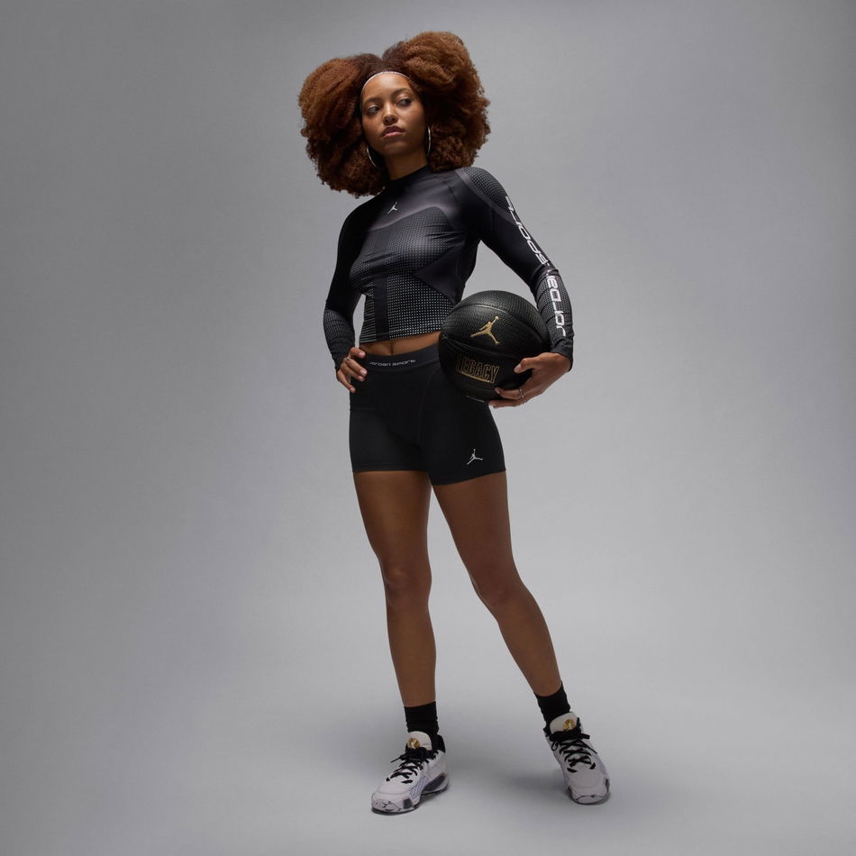 Jordan Sport Regl Sızıntı Korumalı Siyah Kadın Şortu