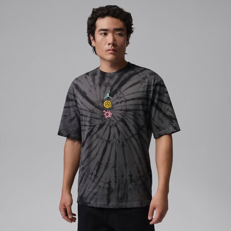 JORDAN - Jordan Tie Dye Fest Ss Crew Erkek Gri Tişört (1)
