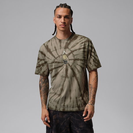 JORDAN - Jordan Tie Dye Fest Ss Crew Erkek Kahverengi Tişört