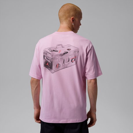 JORDAN - Jordan Travel Gfx Ss Crew Erkek Pembe Tişört (1)