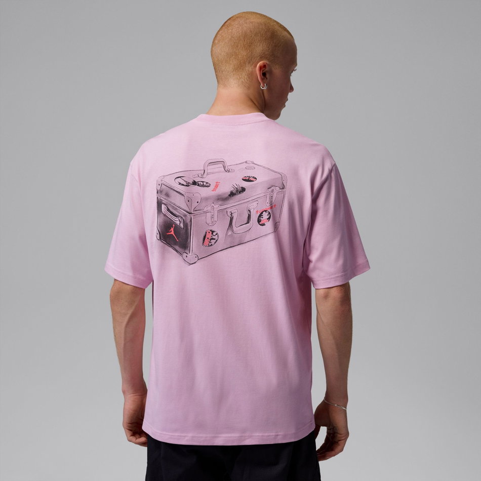 Jordan Travel Gfx Ss Crew Erkek Pembe Tişört