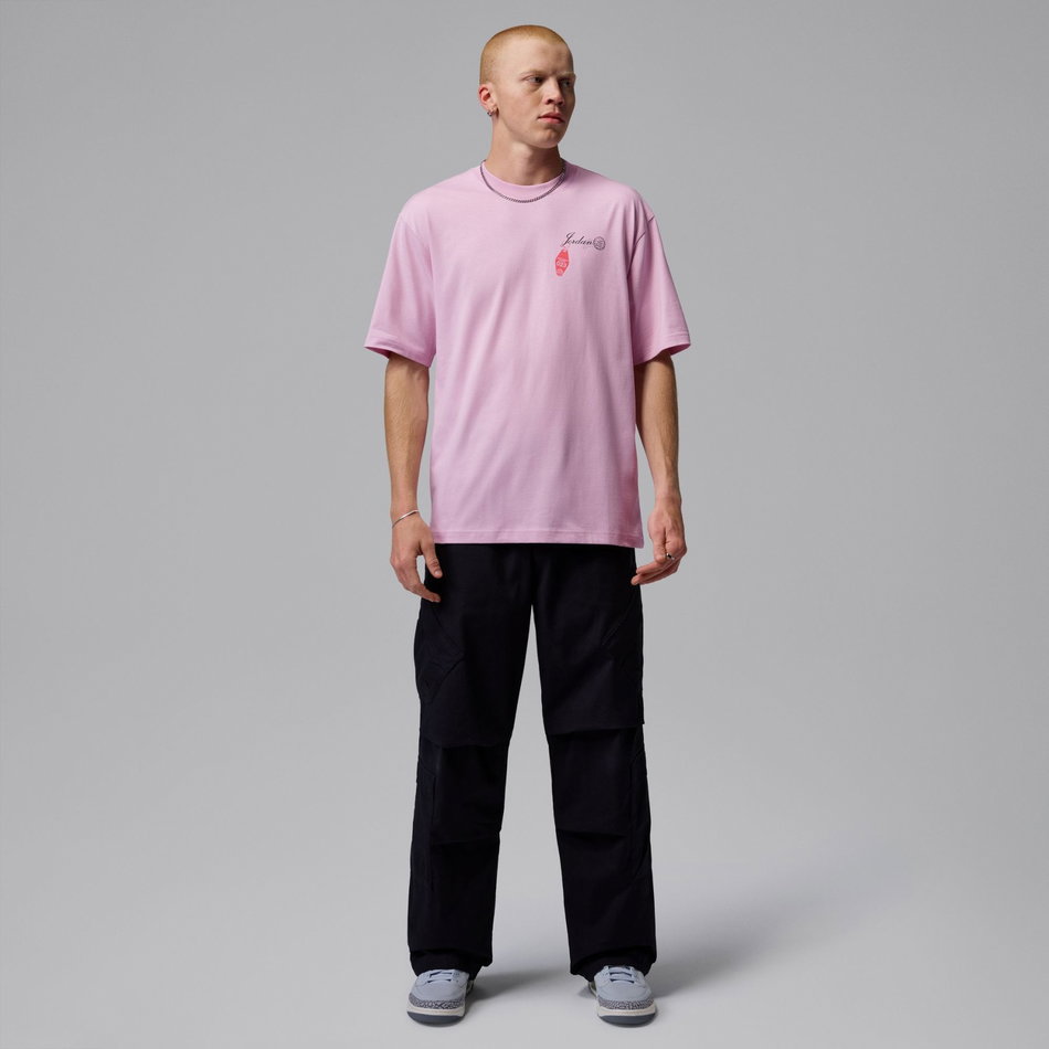 Jordan Travel Gfx Ss Crew Erkek Pembe Tişört