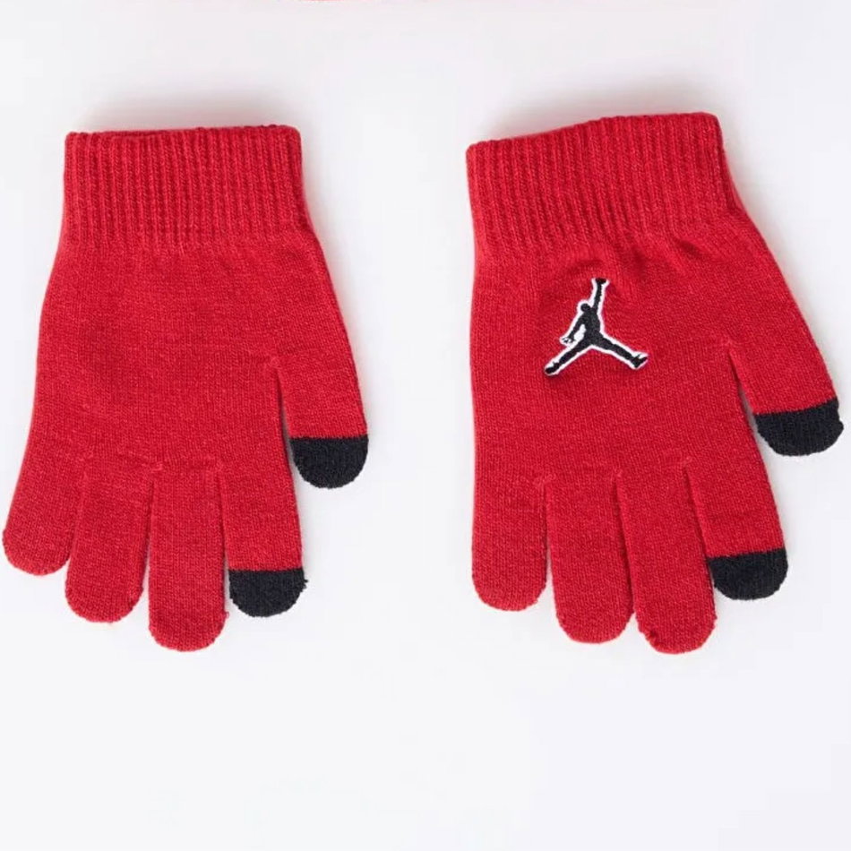 Jordan Varsity Beanie Set Çocuk Kırmızı Eldiven Bere Takımı