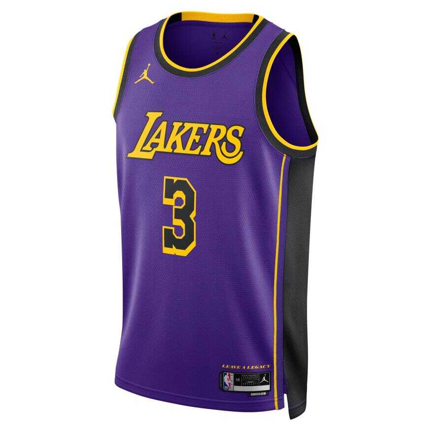 Nike Los Angeles Lakers Dri Fit Jersey Erkek Forma DO9530 504