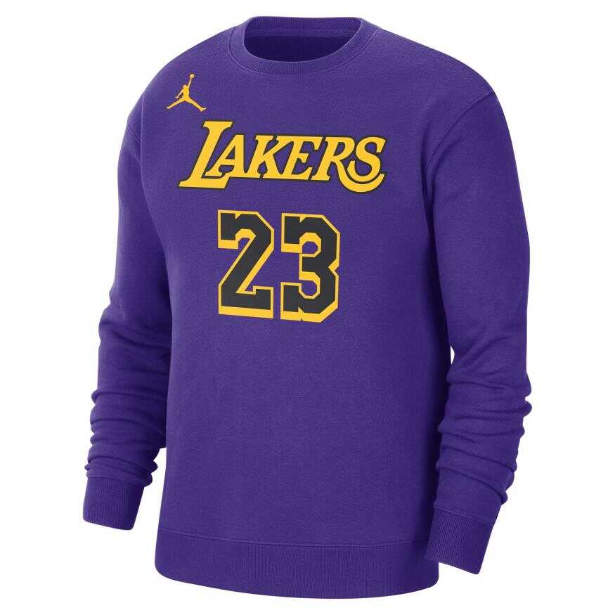 Los Angeles Lakers Fleece Crew Erkek Sweatshirt