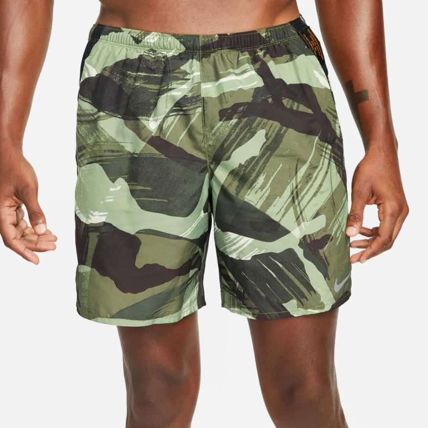 Nike Mens Nike Dri Fit Challenger Short 7Bf Camo Erkek ort DQ4726 386