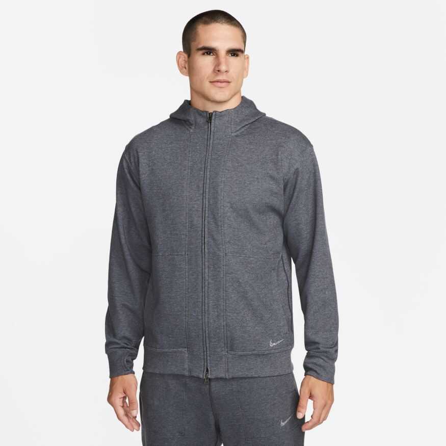 Mens Nike Yoga Dri Fit Hoodie Fz Restore Erkek Sweatshirt