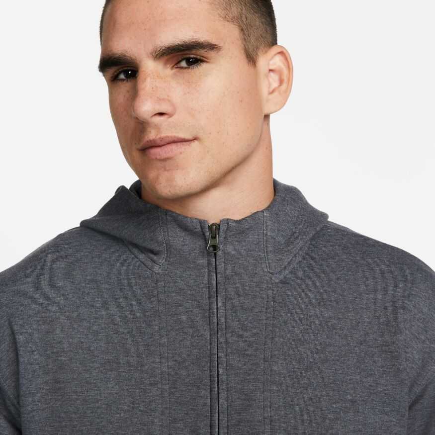 Mens Nike Yoga Dri Fit Hoodie Fz Restore Erkek Sweatshirt