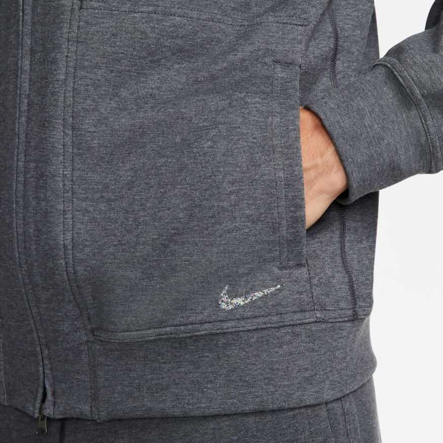 Mens Nike Yoga Dri Fit Hoodie Fz Restore Erkek Sweatshirt