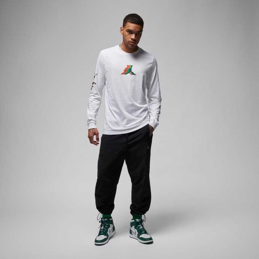 MJ Brand Long-Sleeve Crew Erkek Sweatshirt