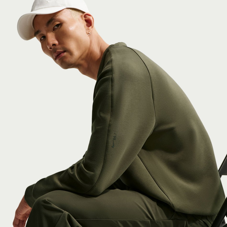 24.7 ImpossiblySoft Dri-FIT Crew Erkek Yeşil Sweatshirt