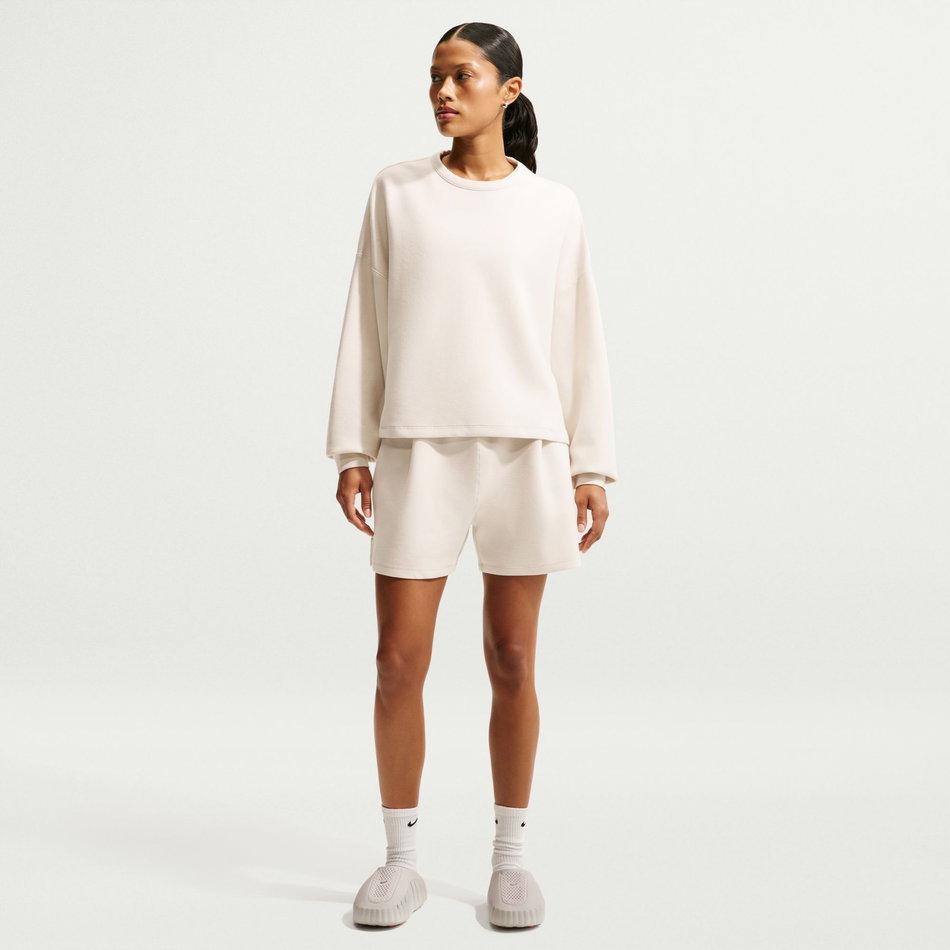 24.7 ImpossiblySoft Dri-FIT Crew Soft Knit Kadın Bej Sweatshirt