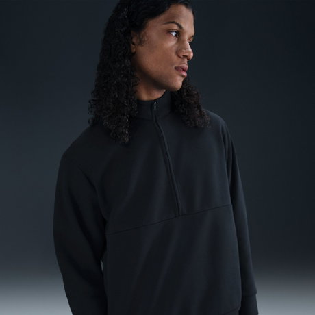 NIKE - 24.7 ImpossiblySoft Dri-FIT HZ Erkek Siyah Sweatshirt