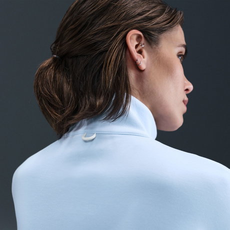 NIKE - 24.7 ImpossiblySoft Dri-FIT HZ Kadın Mavi Sweatshirt (1)