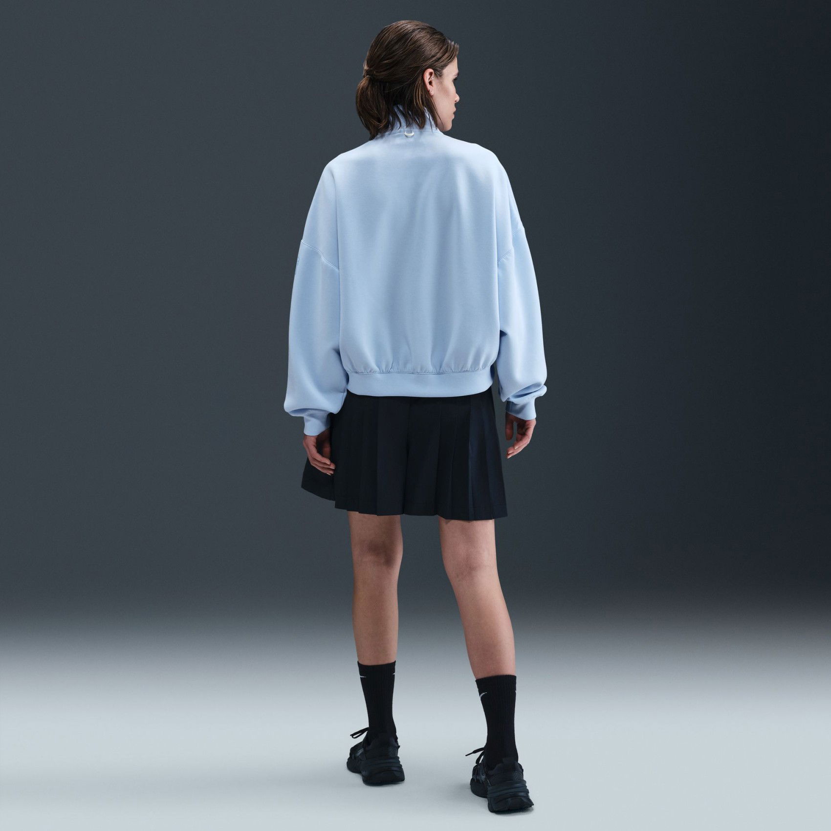 Nike 24.7 ImpossiblySoft Dri-FIT HZ Kadın Mavi Sweatshirt HQ8188-441