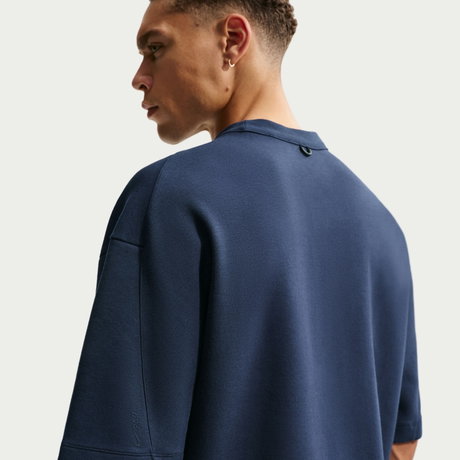 NIKE - 24.7 ImpossiblySoft Dri-FIT Ss Top Erkek Mavi Tişört (1)