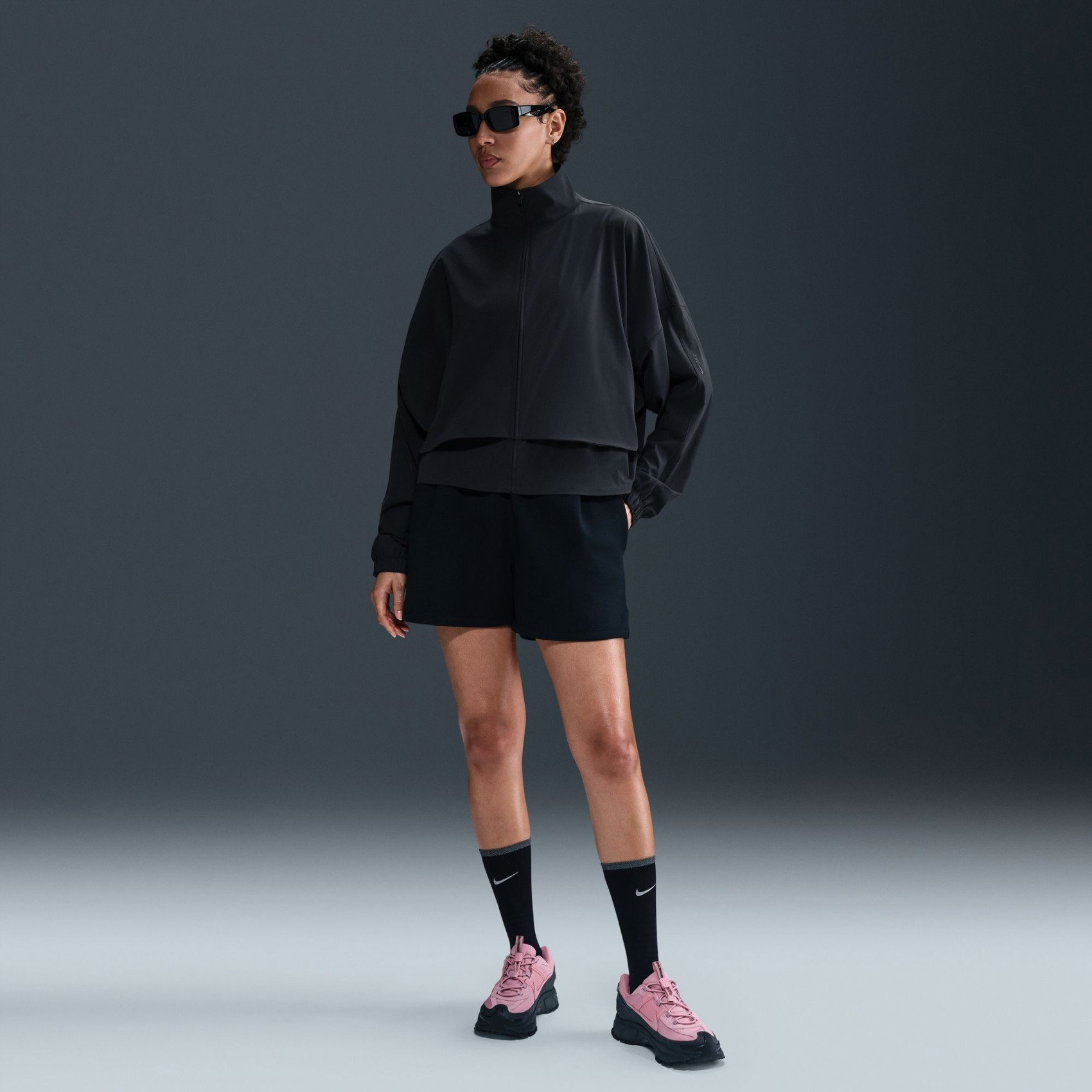 Nike 24.7 PerfectStretch Dri-FIT FZ Kadın Siyah Ceket HJ0963-010