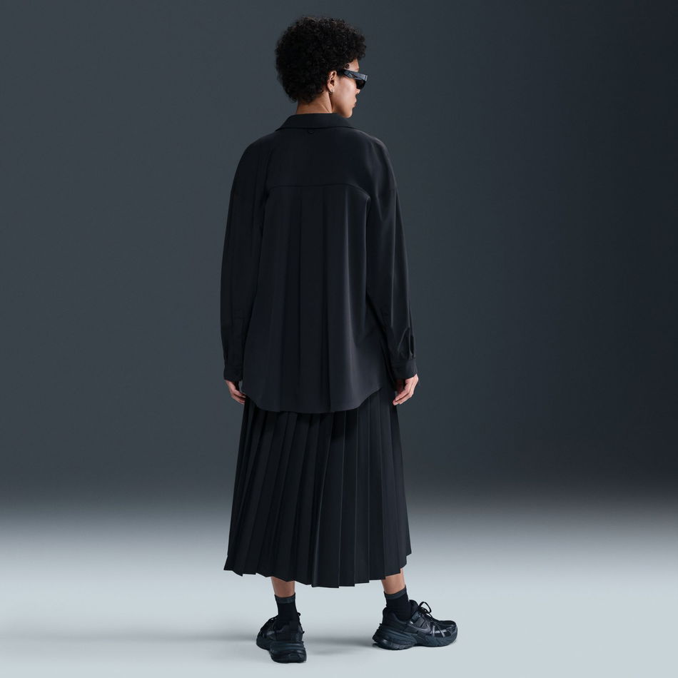24.7 PerfectStretch Dri-FIT Pileli Siyah Kadın Etek