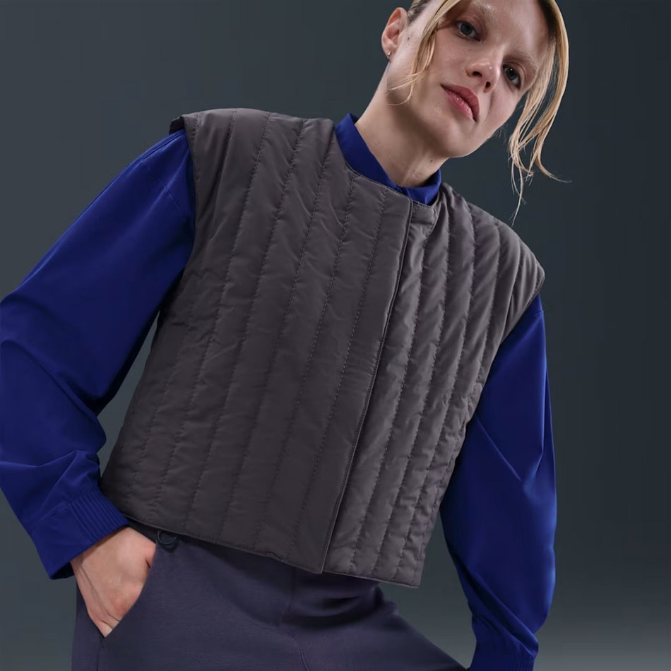 24.7 PerfectStretch Therma-FIT Woven Kadın Gri Yelek