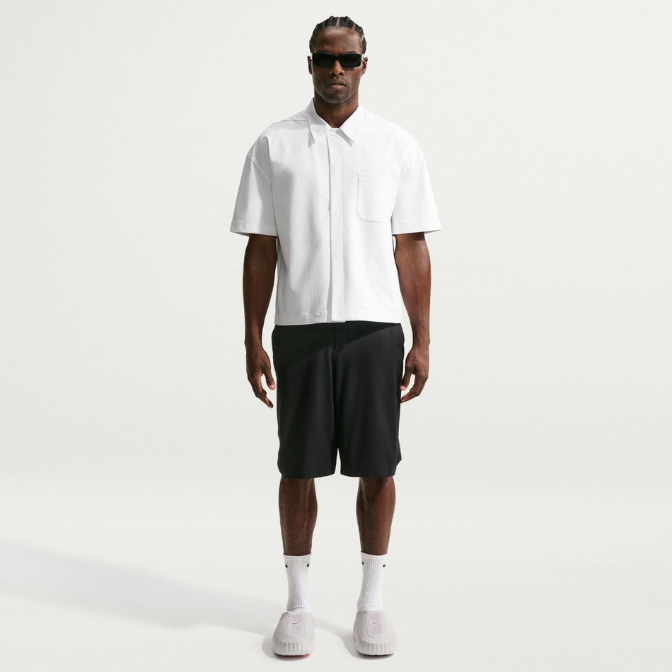 24.7 PerfectStretch UV Button-Up Ss Shirt Erkek Beyaz Gömlek