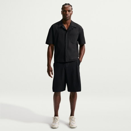 NIKE - 24.7 PerfectStretch UV Button-Up Ss Shirt Erkek Siyah Gömlek