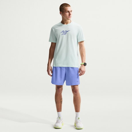 NIKE - AeroSwift Dri-FIT Gfx Tee Erkek Yeşil Tişört (1)