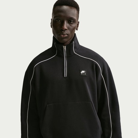 NIKE - Air Bb Fleece Qz Erkek Siyah Sweatshirt