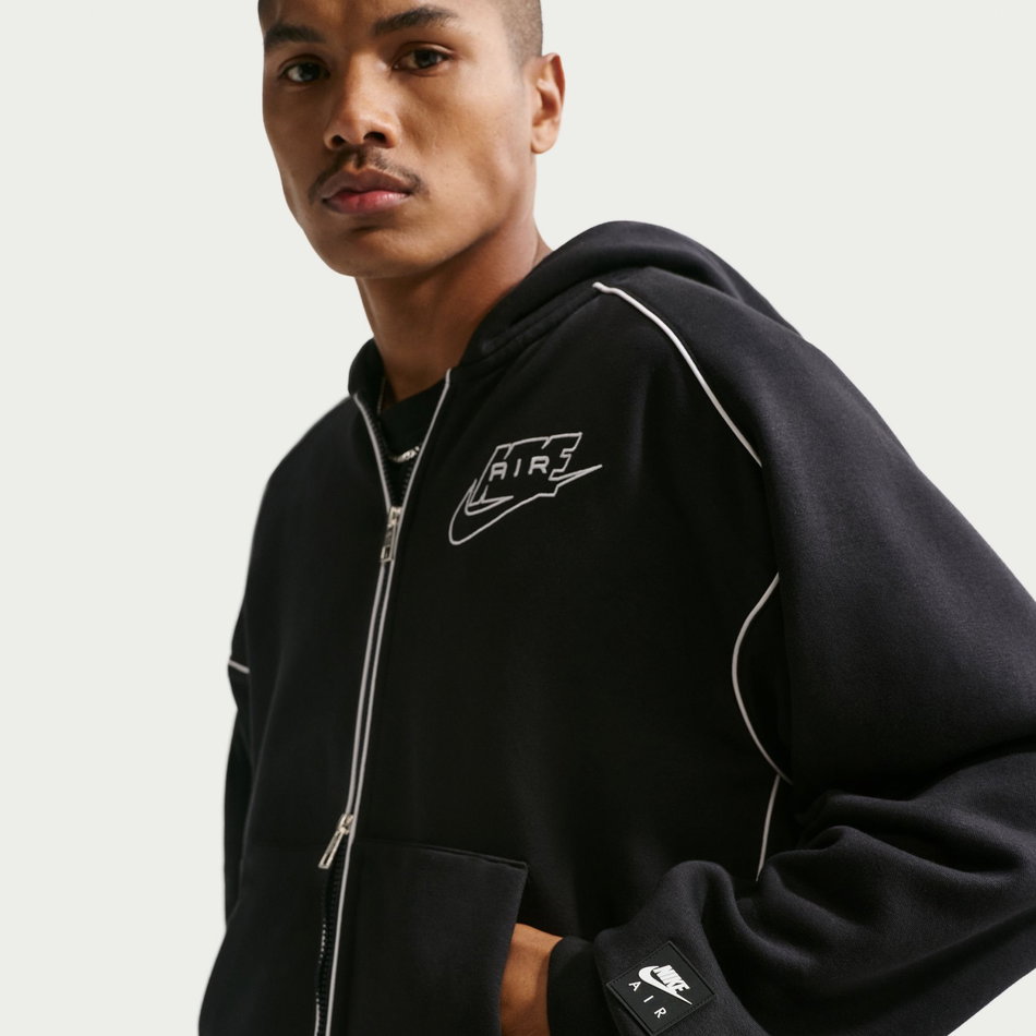 Air Fleece FZ Hoodie Siyah Sweatshirt