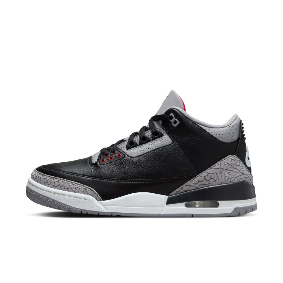 Air Jordan 3 Retro 'Black Cement' Erkek Basketbol Ayakkabısı