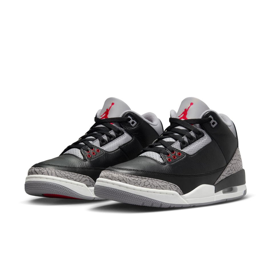 Air Jordan 3 Retro 'Black Cement' Erkek Basketbol Ayakkabısı