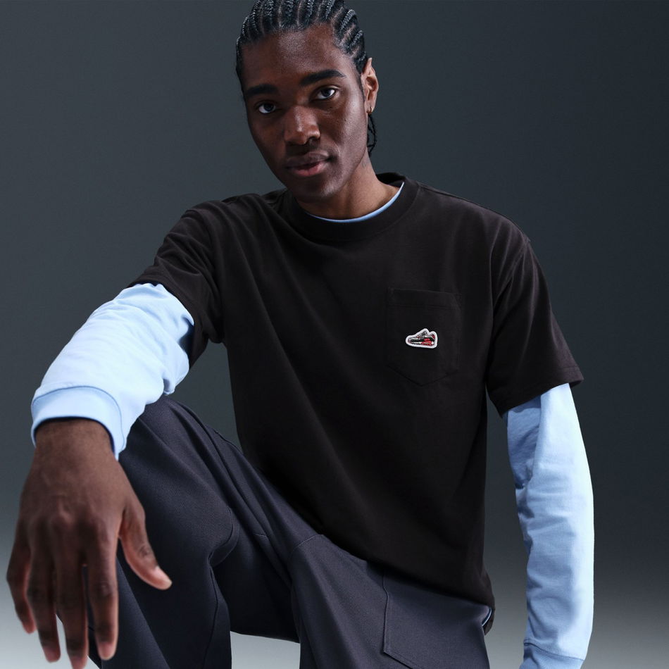 Air Max90 Tee Patech Erkek Siyah Tişört