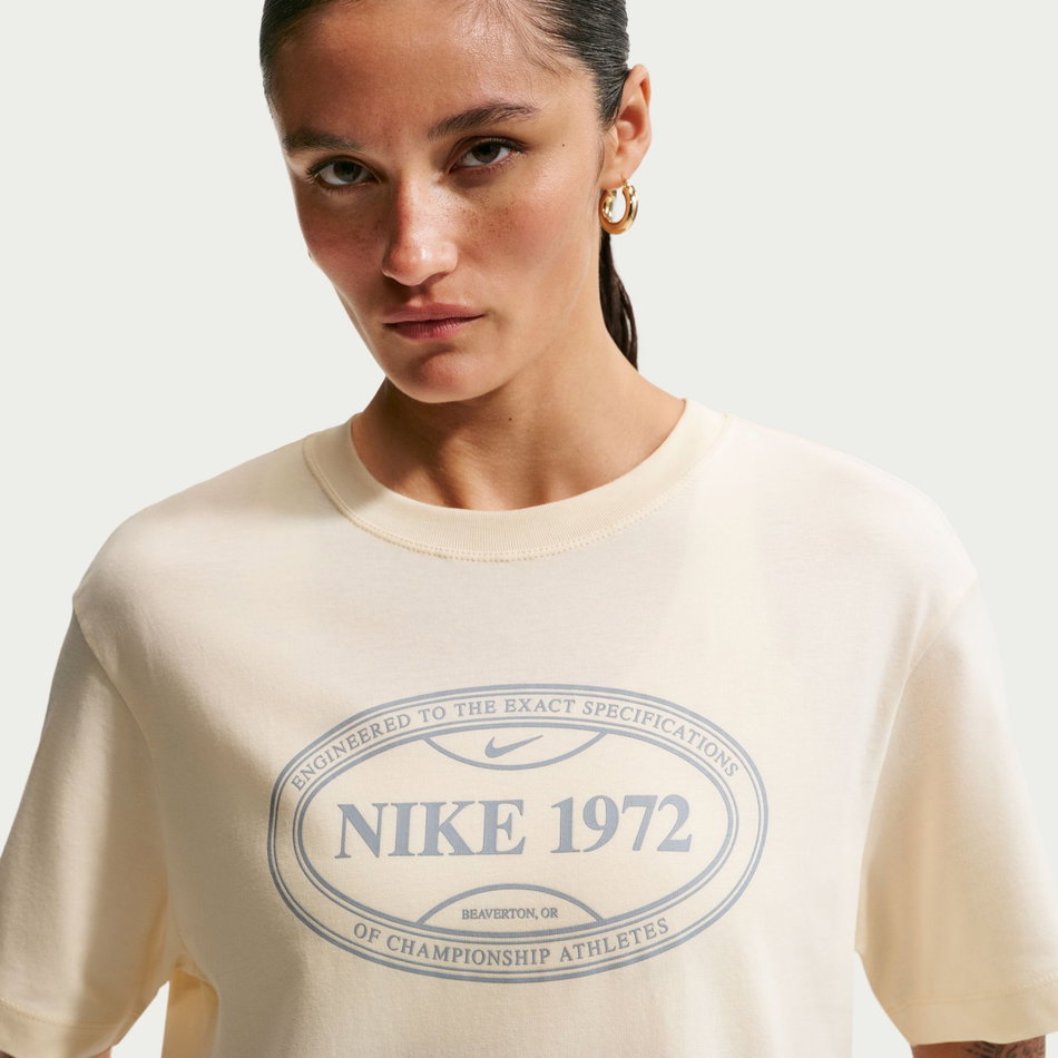 Boxy Os Tee Kadın Bej Tişört