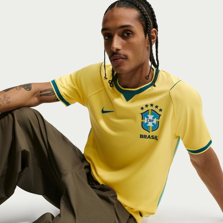 NIKE - Brazil 2026 Stadium Dri-FIT Jersey Ss Erkek Tişört