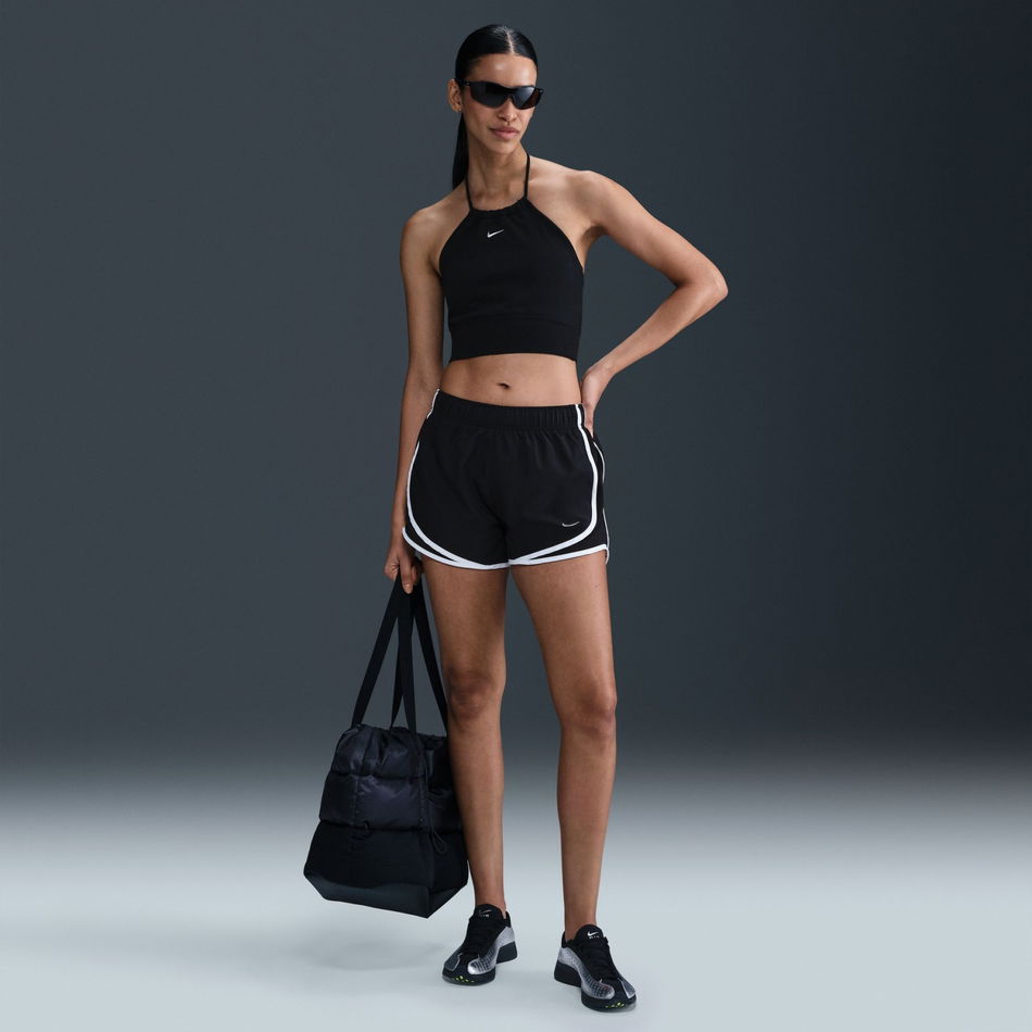 Chill French Terry Crop Halter Top Kadın Siyah Atlet