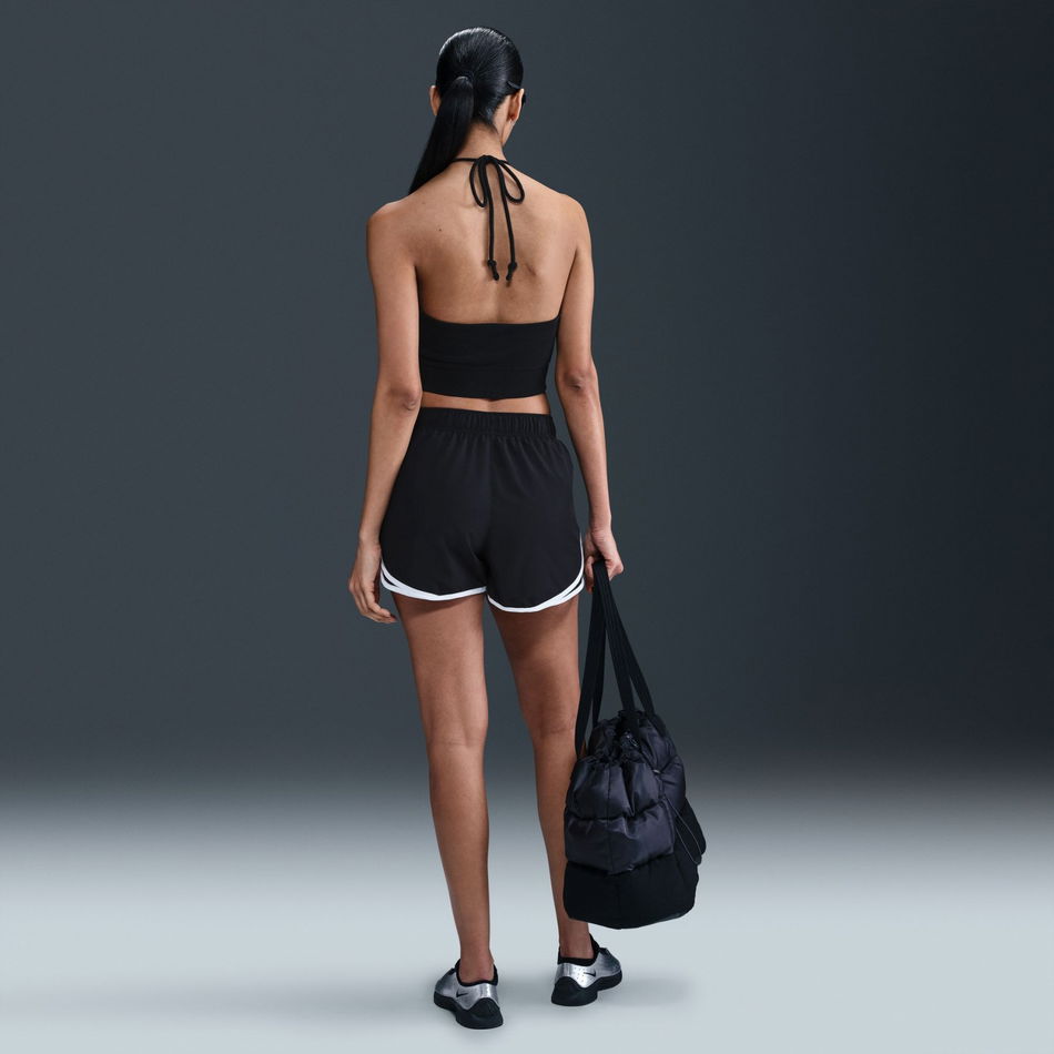Chill French Terry Crop Halter Top Kadın Siyah Atlet