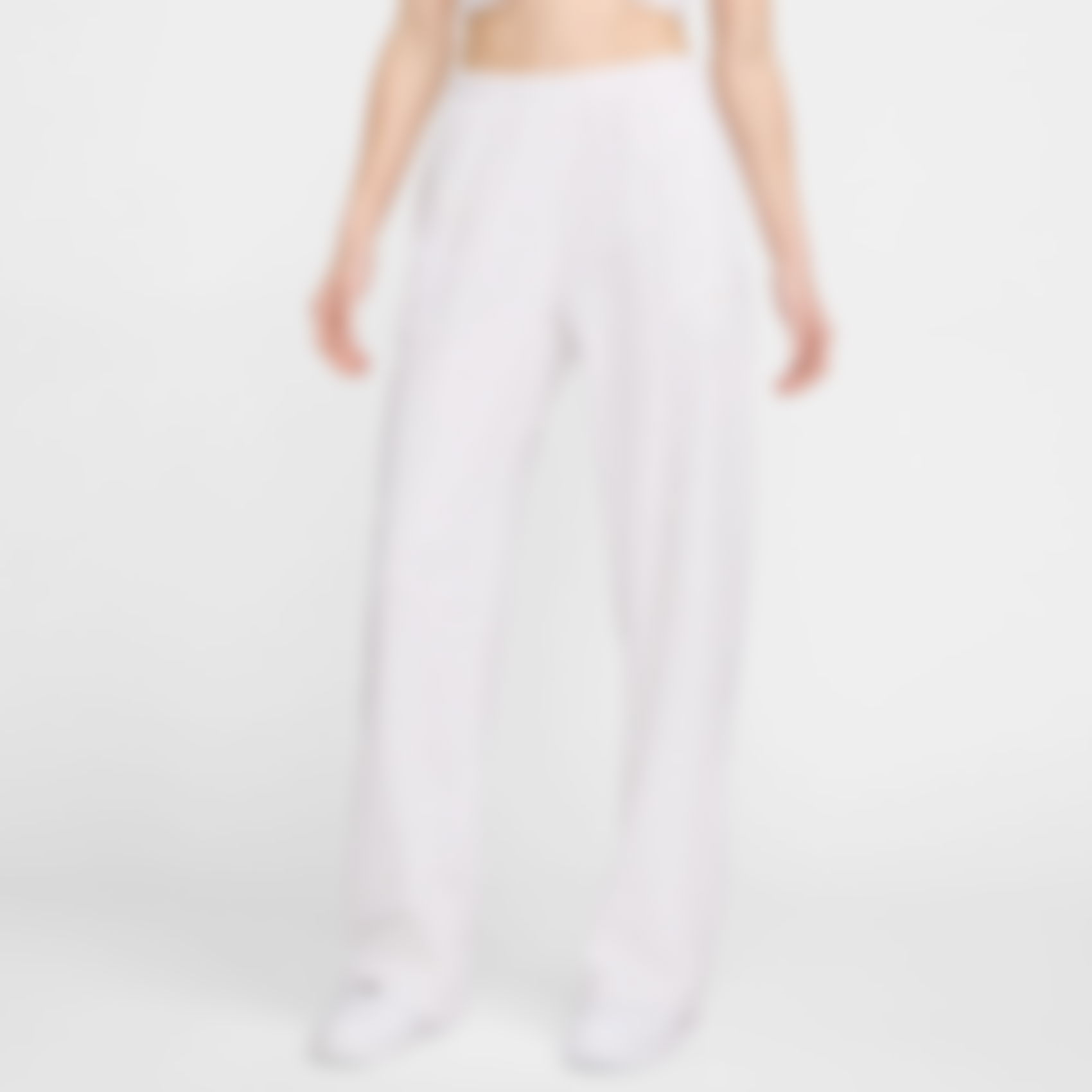 NIKE - Chill French Terry MR OH Pant Kadın Beyaz Eşofman Altı