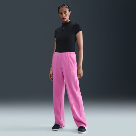 NIKE - Chill FT MR OH Sweatpant Kadın Pembe Eşofman Altı