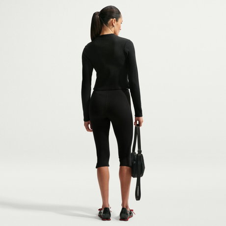 NIKE - Chill Jersey Capri Tight Kadın Siyah Tayt (1)