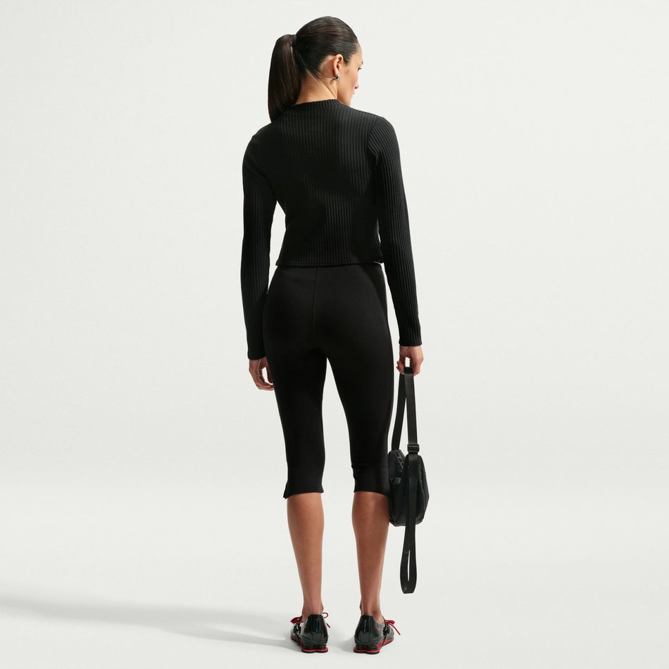 Chill Jersey Capri Tight Kadın Siyah Tayt
