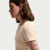 NIKE - Chill Knit Crop Kadın Bej Tişört (1)