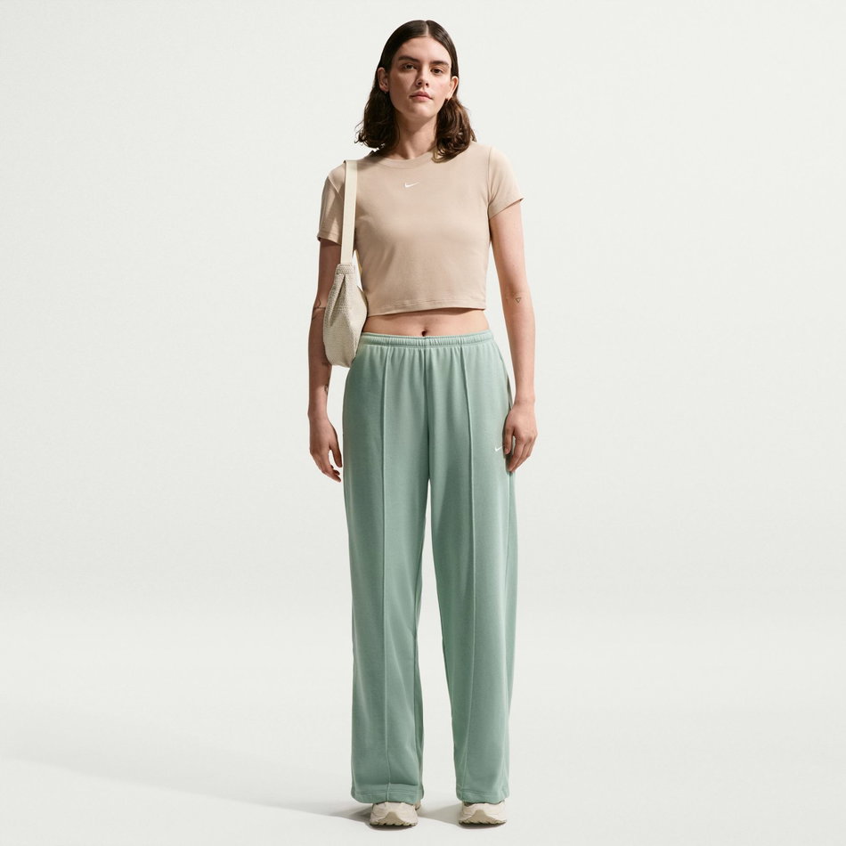 Chill Knit Crop Kadın Bej Tişört