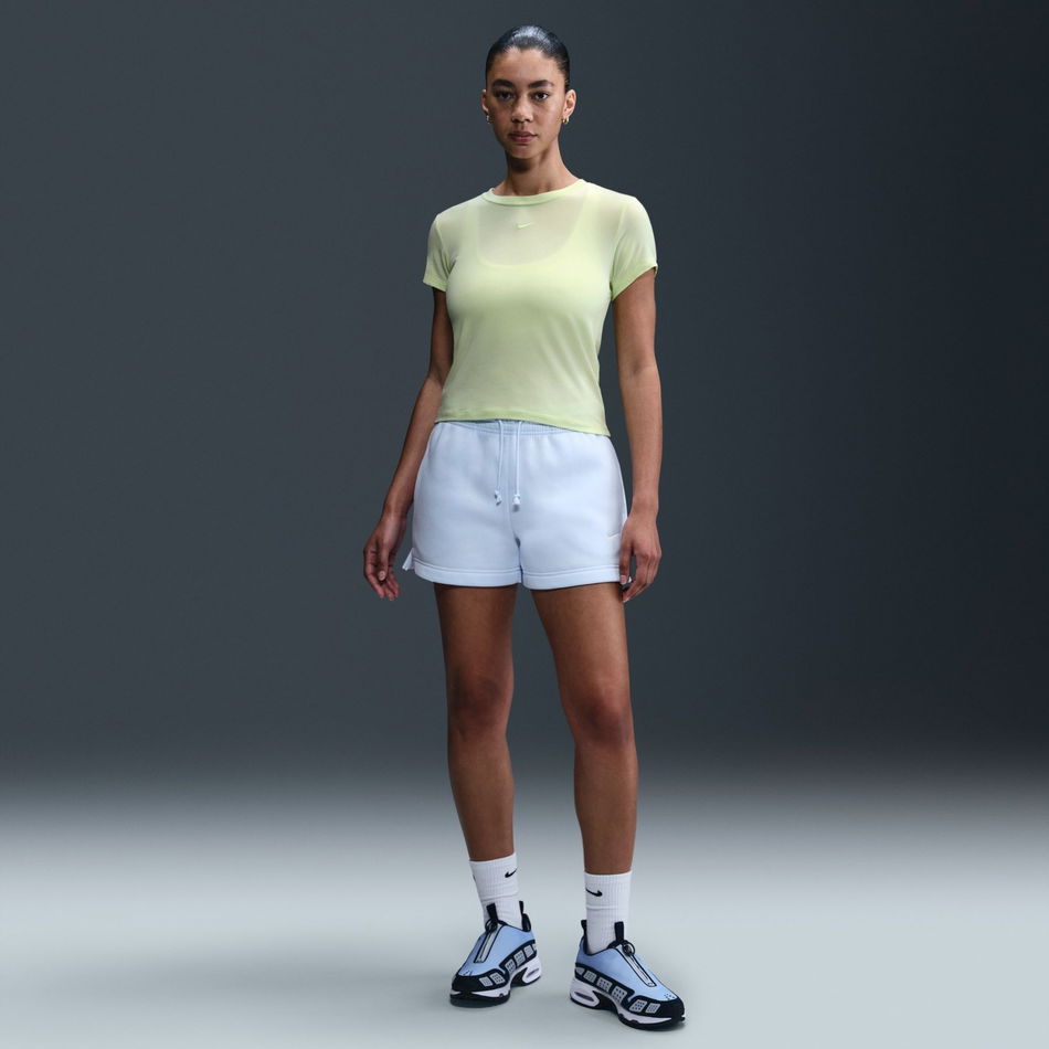 Chill Knit Crop Kadın Yeşil Tişört