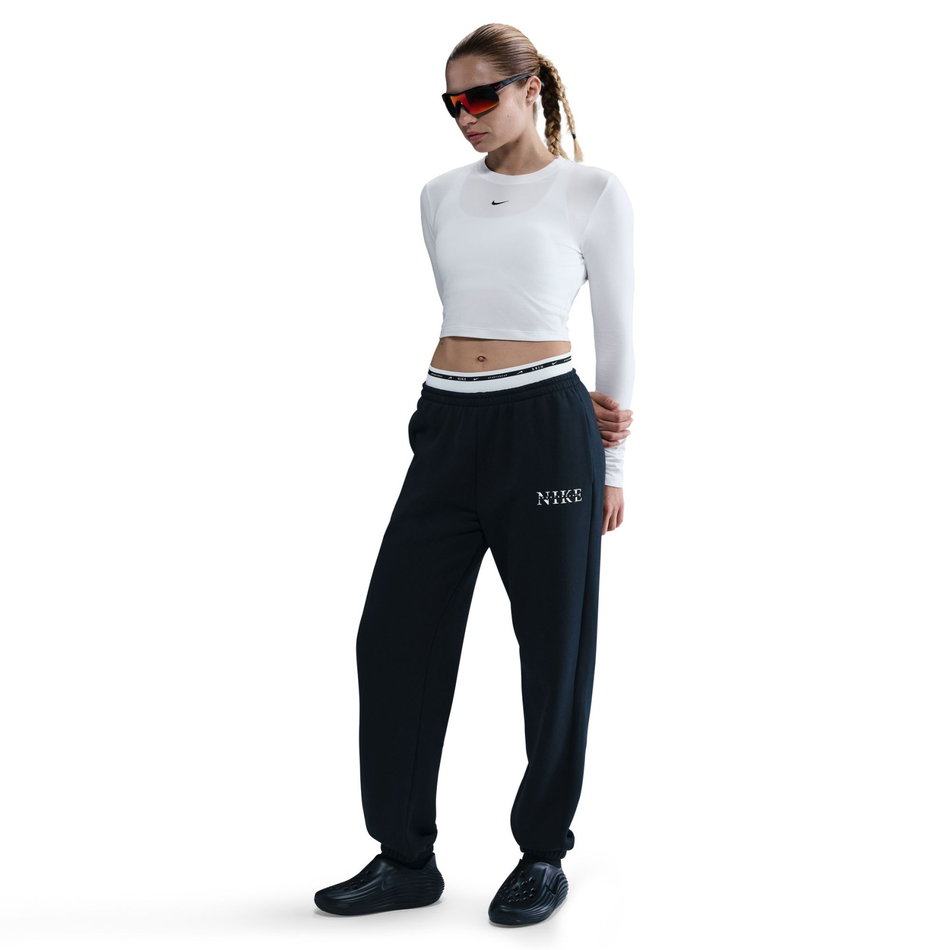 Chill Knit LS Crop Kadın Beyaz Tişört
