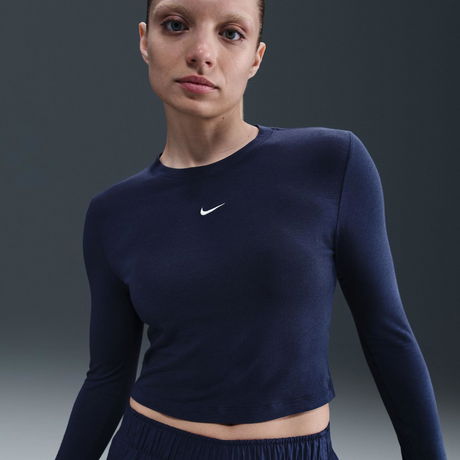 NIKE - Chill Knit LS Crop Kadın Sweatshirt
