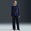NIKE - Chill Knit LS Crop Kadın Mavi Sweatshirt (1)